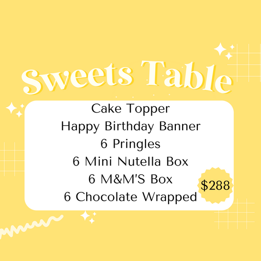 Sweets Table Party Package